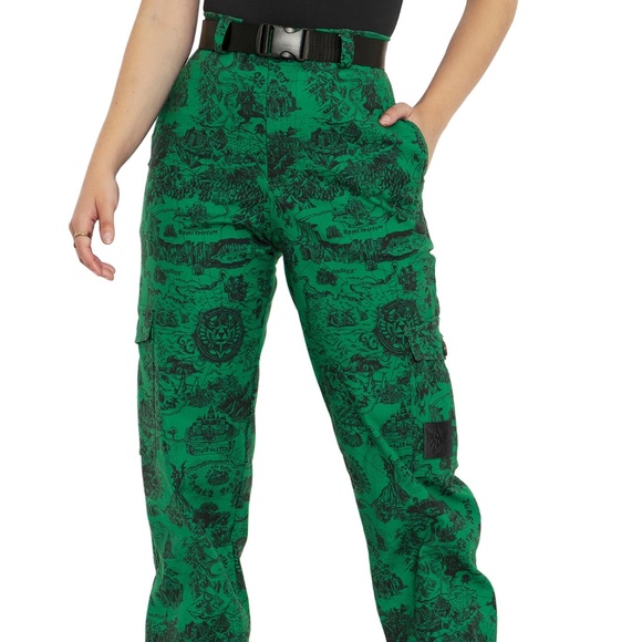 Blackmilk Pants - Blackmilk Clothing The Legend Of Zelda Hyrule Map cargo pants